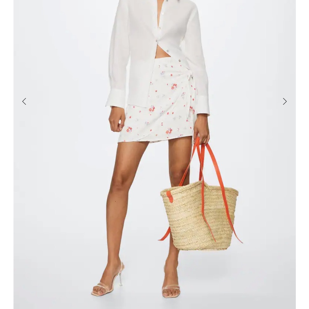 Wrap print skirt, Brand - Mango, Size - XL